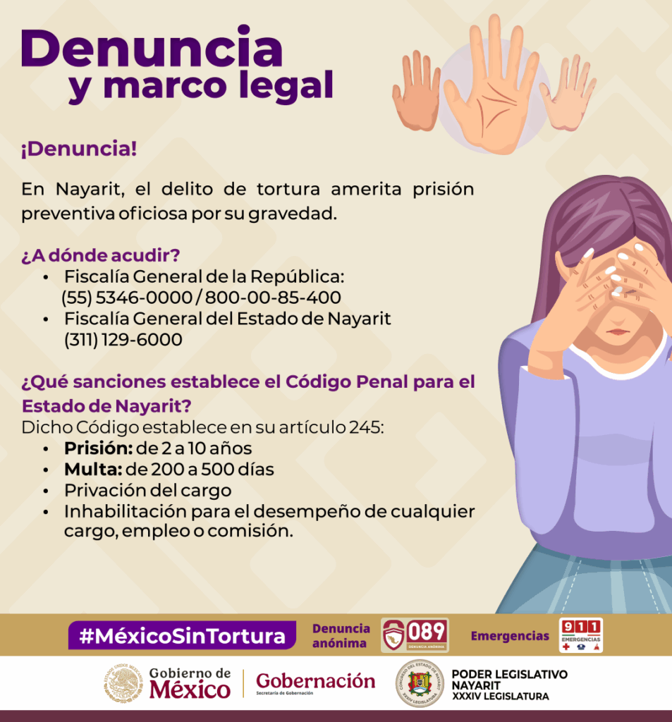 CAMPANA-TORTURA_-953x1024 En Nayarit, la tortura no se tolera.