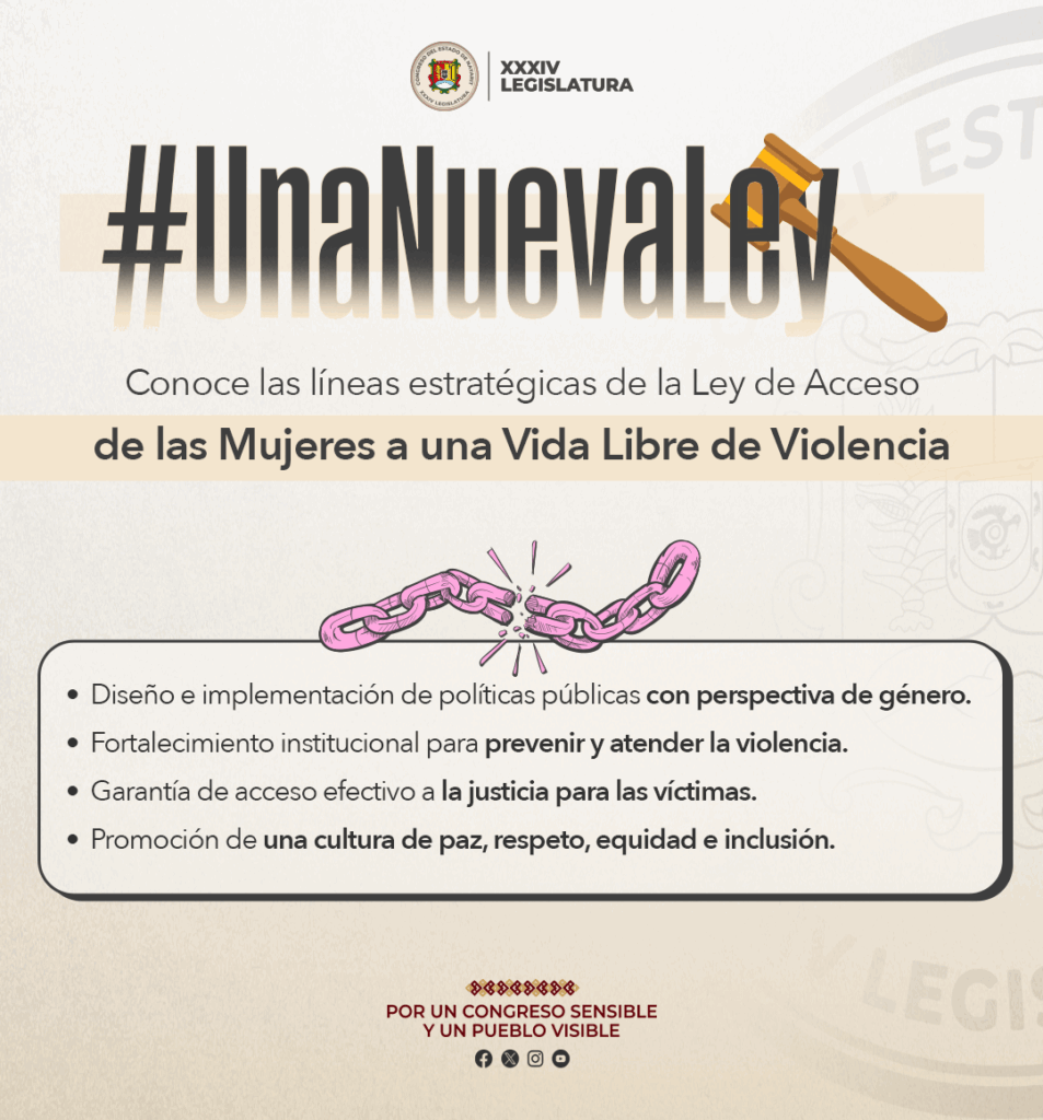 Ley-de-Acceso-de-las-Mujeres-Lineas-Estrategicas-1-953x1024 Nueva Ley aprobada por la XXXIV Legislatura. Ley de Acceso de las Mujeres a una Vida Libre de Violencia.