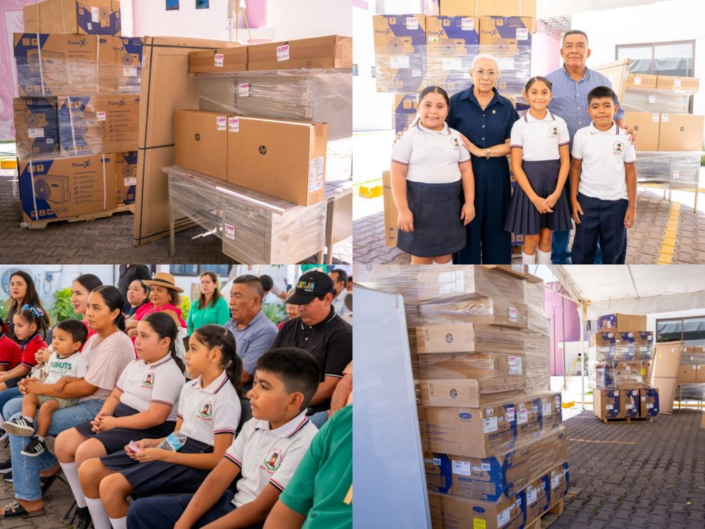 JCX-1024x768 Beatriz Estrada fortalece el equipamiento escolar con entrega de apoyos a planteles educativos